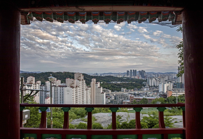 월곡정 프레임 속 풍경